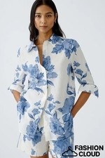 OUI Bluse Weiß- Blau Art