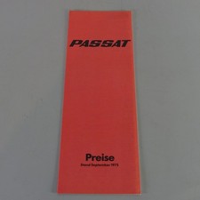 Preisliste Volkswagen VW