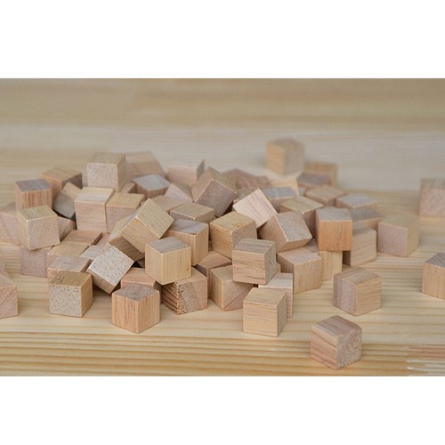 100pcs naturholzbausteine - 100pcs,