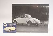 Altes original Foto VW Käfer Cabrio Aalen AA Kennzeichen + Nostalgie Blechschild