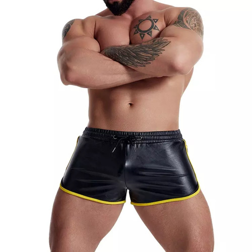 Intouch herren wetlook shorts - wetlook,