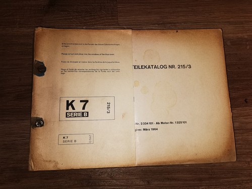 Gebrauchter ersatzteilekatalog - gebrauchter,