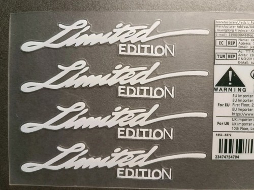Limited edition aufkleberset - edition,