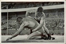 OLYMPIA BERLIN 1936 Band II Bild Nr. 137 SCHÄFER vs. FISCHER Ringen Ringkampf