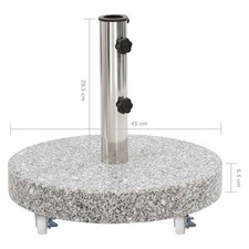 Sonnenschirmständer Granit 15kg - 30kg Schirmständer Ständer Mit / ohne 4 Rollen