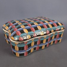 Schatulle Porzellan Mehrfarbig