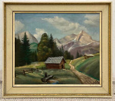 Alpenmotiv Öl oder Acryl auf Leinwand gerahmt