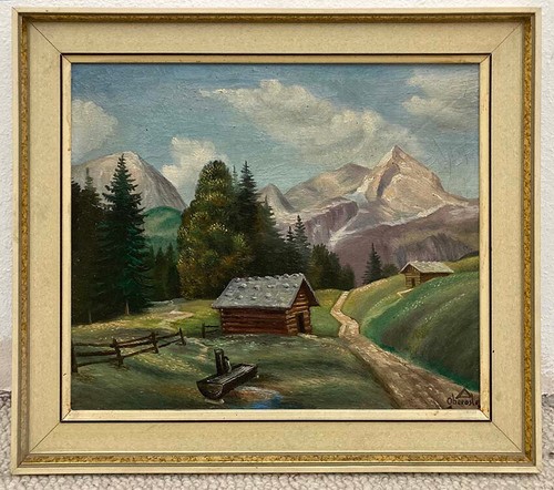 Alpenmotiv öl oder - oder, auf