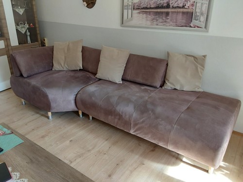 Couch sofa braun grau - couch,, braun-grau