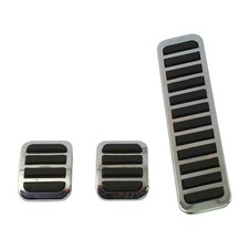 Pedalauflagen Chrom (3 Stk)