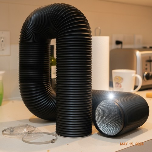 Pvc abluftschlauch 100mm - pvc, 6m