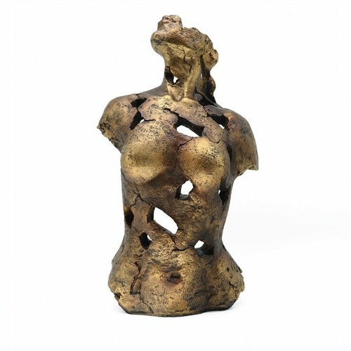 Torso skulptur bronzegold - torso-skulptur,