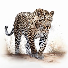 Wandbild Leopard Großkatze Afrika Deko Bild Tiere Wanddeko Dekofliese Wandfliese