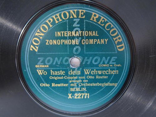 78rpm otto reutter wo haste - 78rpm,