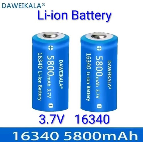 5800mah 16340 ion akku - 2×,