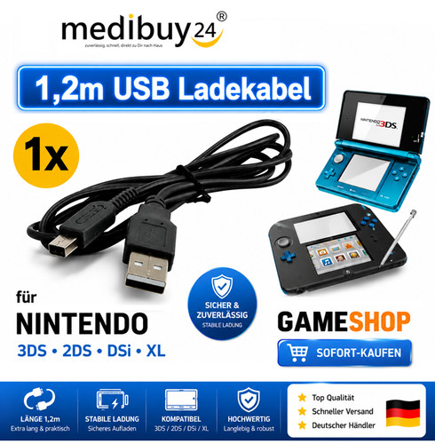 Ladekabel nintendo 3ds - 3ds, xl