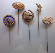 5 verschiedene Anstecknadeln - Ehrennadeln - Abzeichen - DLRG