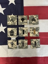 9x Us Army Patch Konvolut UCP ACU RANK INSIGNIA Konvolut Patch OCP 