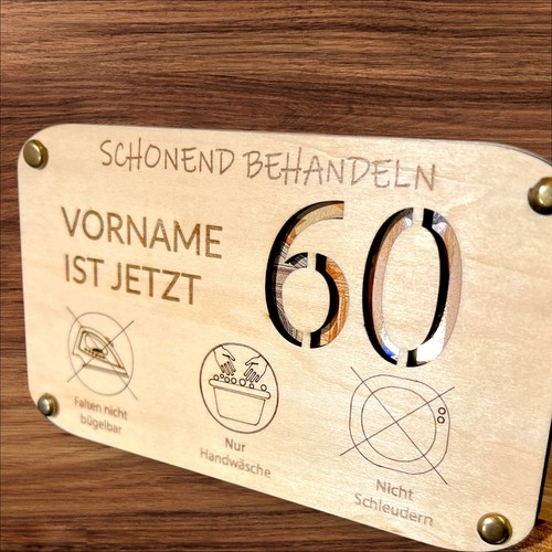 Karte zum geburtstag - zum, 60