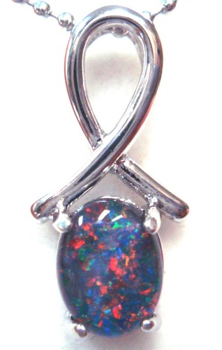 Australian opal natural - opal, black