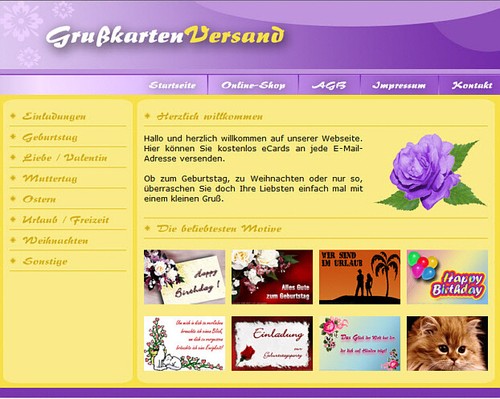 Grusskartenversand php - -,