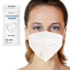 FFP2 Maske mit Ventil, 10