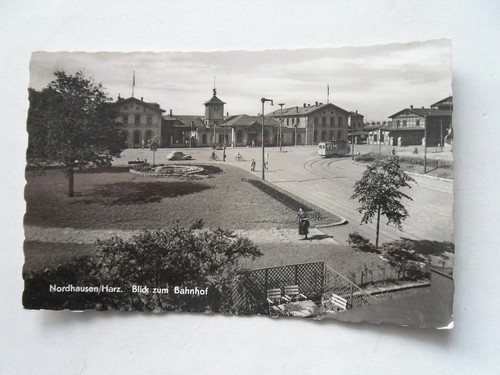 Nordhausen harz bahnhof - ak,
