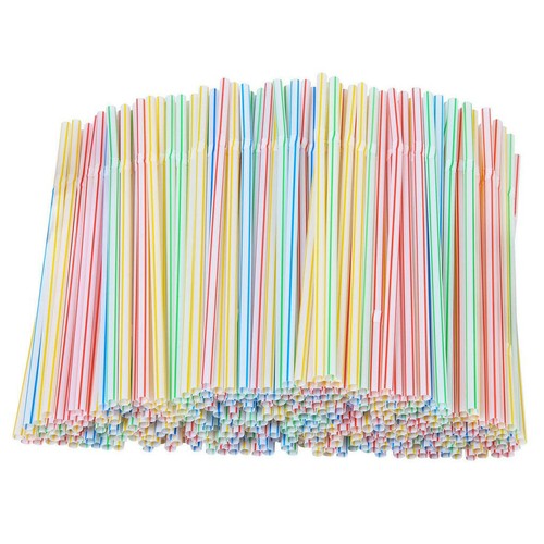 100stk plastik strohhalm - plastik,