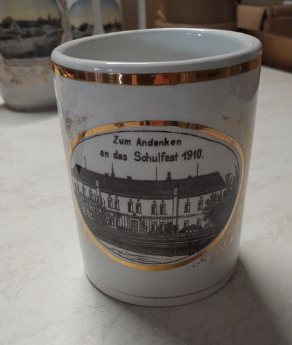 Alte andenkentasse schulfest - alte,