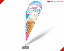 Beachflag leckeres softeis - beachflag,