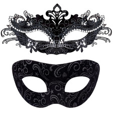 2 Stück Venezianische Maske