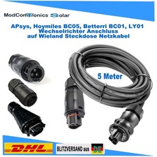 Deye/Hoymiles/APsys u.A WR Netzkabel BC01, BC05, LY01, EZ1 auf Wieland Steckdose