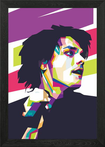 Pop art portrait gerahmtes - portrait,