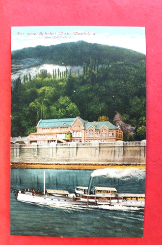 Bahnhof der neue - ak,