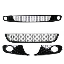 Stoßstangen Gitter Grill Nebelscheinwerfer Einsatz unten Mitte für VW Golf 6 5K