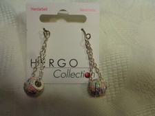Hergo Collection Ohrringe  Länge ca. 4 cm Modeschmuck Handarbeit NEU