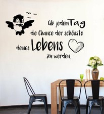 Wandtattoo gib jedem Tag die