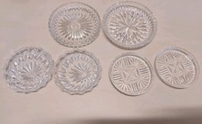 6 Runde Glasuntersetzer Glasunterteller Bleikristall 