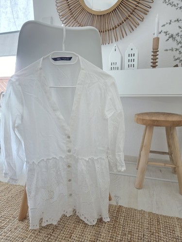 Zara bluse stickerei - bluse,