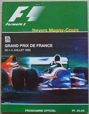 Französischer Grand Prix Formel 1 F1 1995 Magny Cours Offizielles Programm