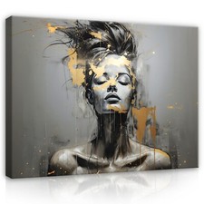 Leinwandbild Abstrakt Frau Kunst Kunstdruck Leinwand Bilder Wandbilder Canvas