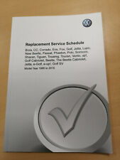 VW PKW Serviceheft Englisch! Replacement Service Schedule (Ausg 11.2014) **NEU**