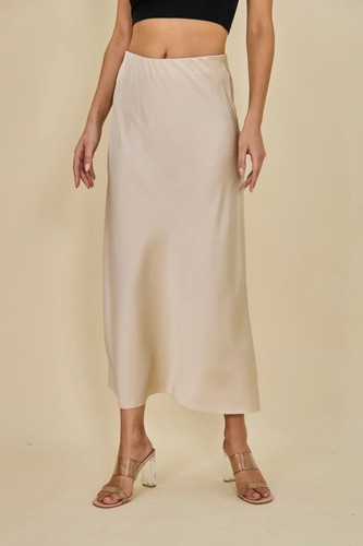 Damen satin rock frauen midi - damen,