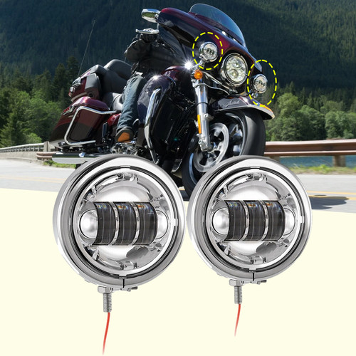 Chrom paar led - 4,5",