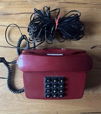 Altes Tastentelefon FeTAp 751-1 Post 1980er Jahre Rot Siemens Vintage