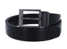 PORSCHE DESIGN Business Belt Buckle 35 Carbon W100 Gürtel Black - Black schwarz