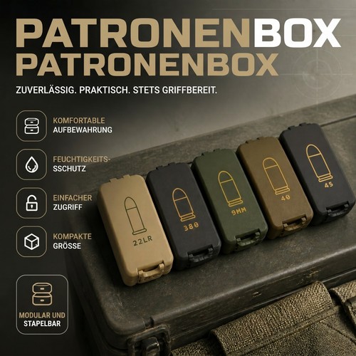 Munitionsbox 9mm 45acp - munitionsbox, 9mm,