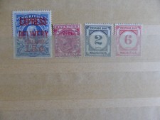 Mauritius  4  alte  Marken   postfrisch/gestempelt