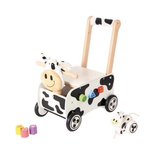 Schiebewagen kuh schwarz - schiebewagen,