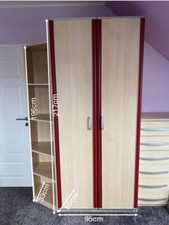 Jugendzimmer von Wellemöbel, Ahorn mit Rot